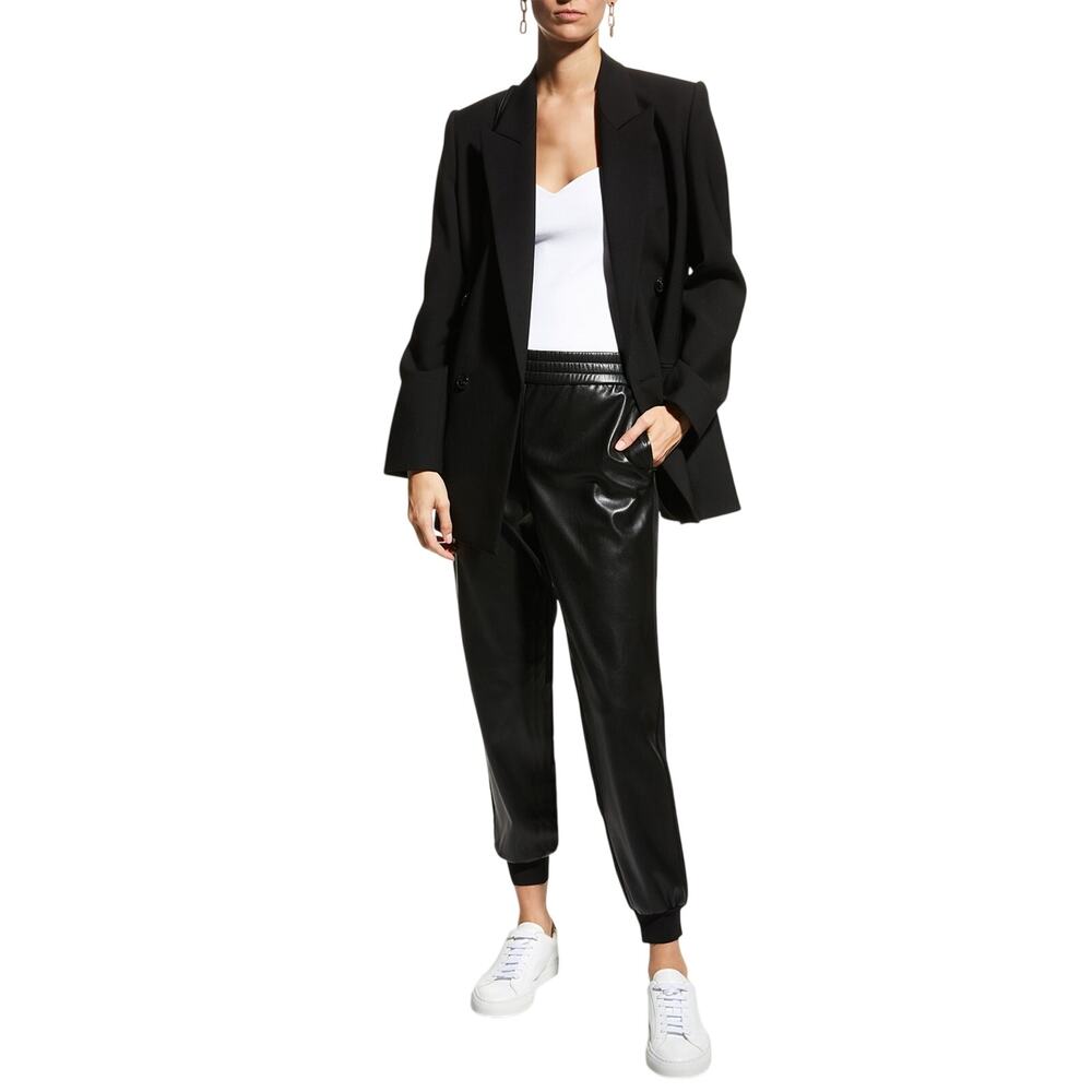Olivia Vegan Leather Black Pete Pants Size XS